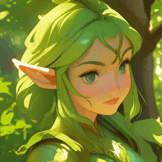detail face, An elf warrior, poised in forest armor, stands vigilant amidst sun-dappled foliage, exuding strength and grace, perfect face. Exclude flaws in hand