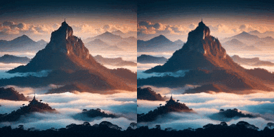 turn mountain image into video