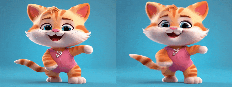 joyful laughing cat