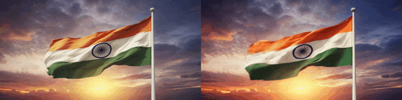 convert indian flag image to video ai