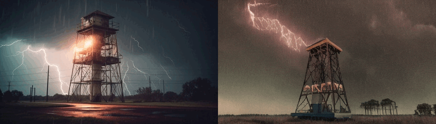 Lightening animation image