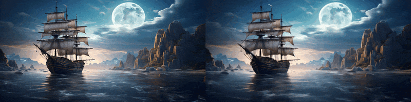 Ship animation image