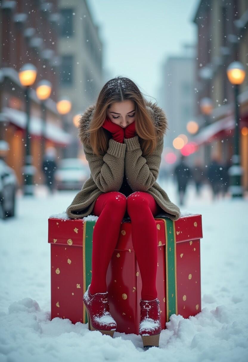 Girl In Red Stockings