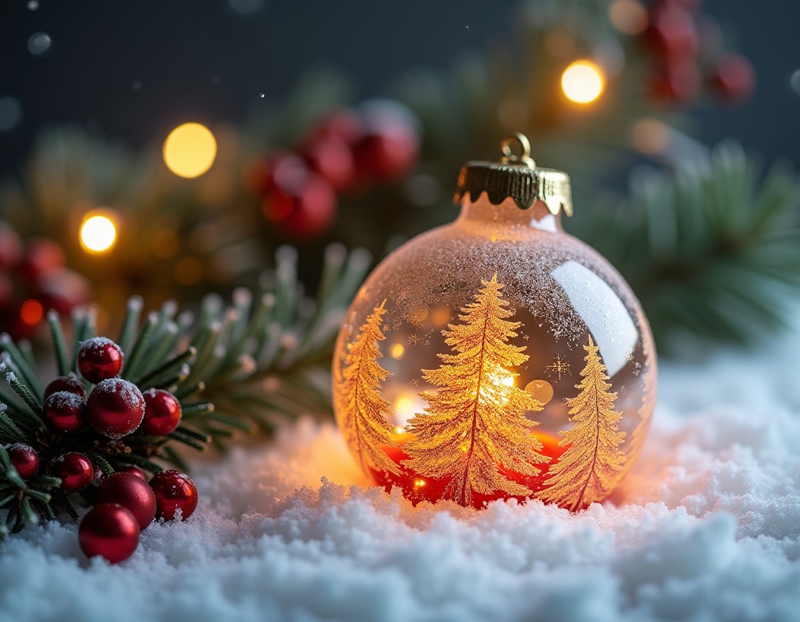 Glass Christmas Tree Ornament