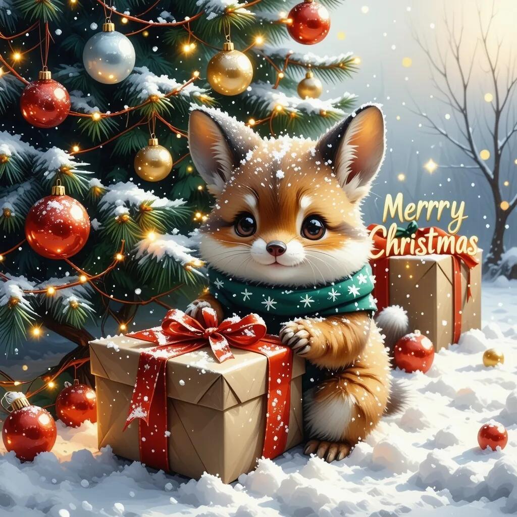 Snowy Fox Gift