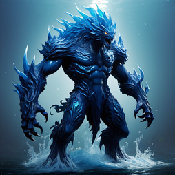 Detailed heroic sea creature