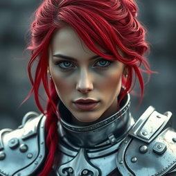 Photo-realistic medieval female