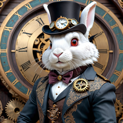 Victorian steampunk rabbit outfit
